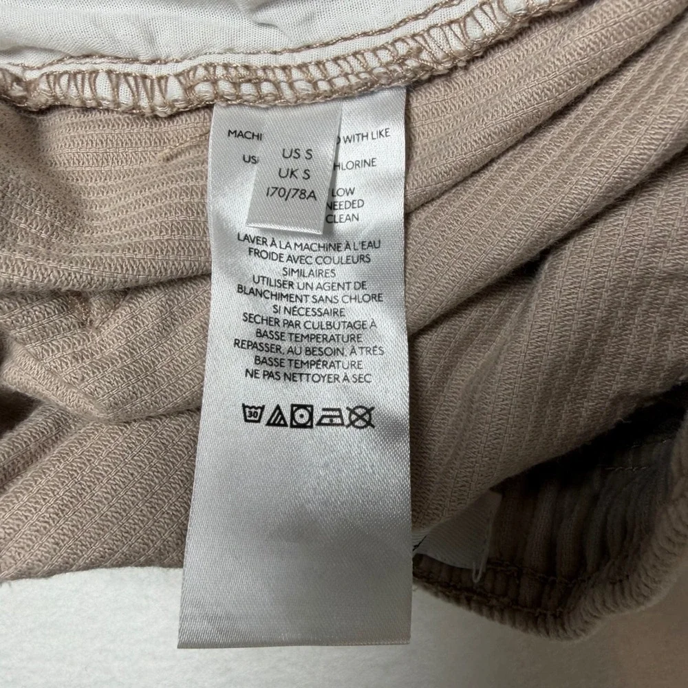 Urban Outfitters Smiley Face Embroidered Corduroy Pants Tan Small Unisex